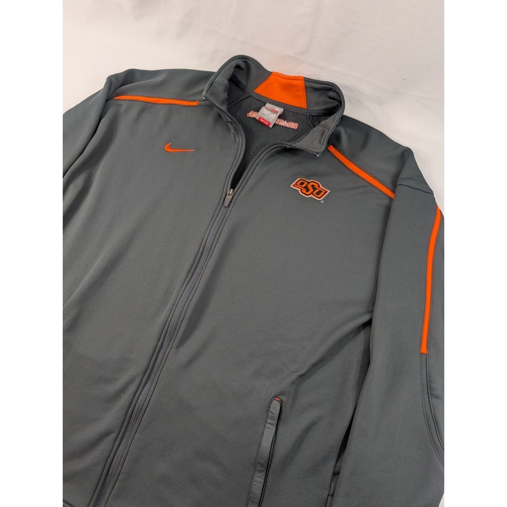 Vintage Nike Team OSU Oklahoma‎ State Cowboys 1/4 Zip Golf Jacket Pullover XL